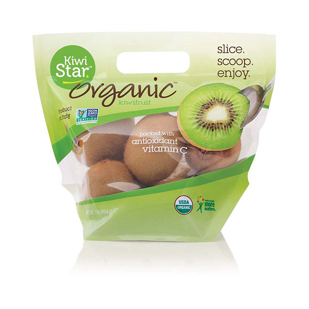 KiwiStar organic kiwifruit pouch